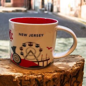 Starbucks New Jersey You Are Here Mug 14oz Collector Coffee Cup EUC